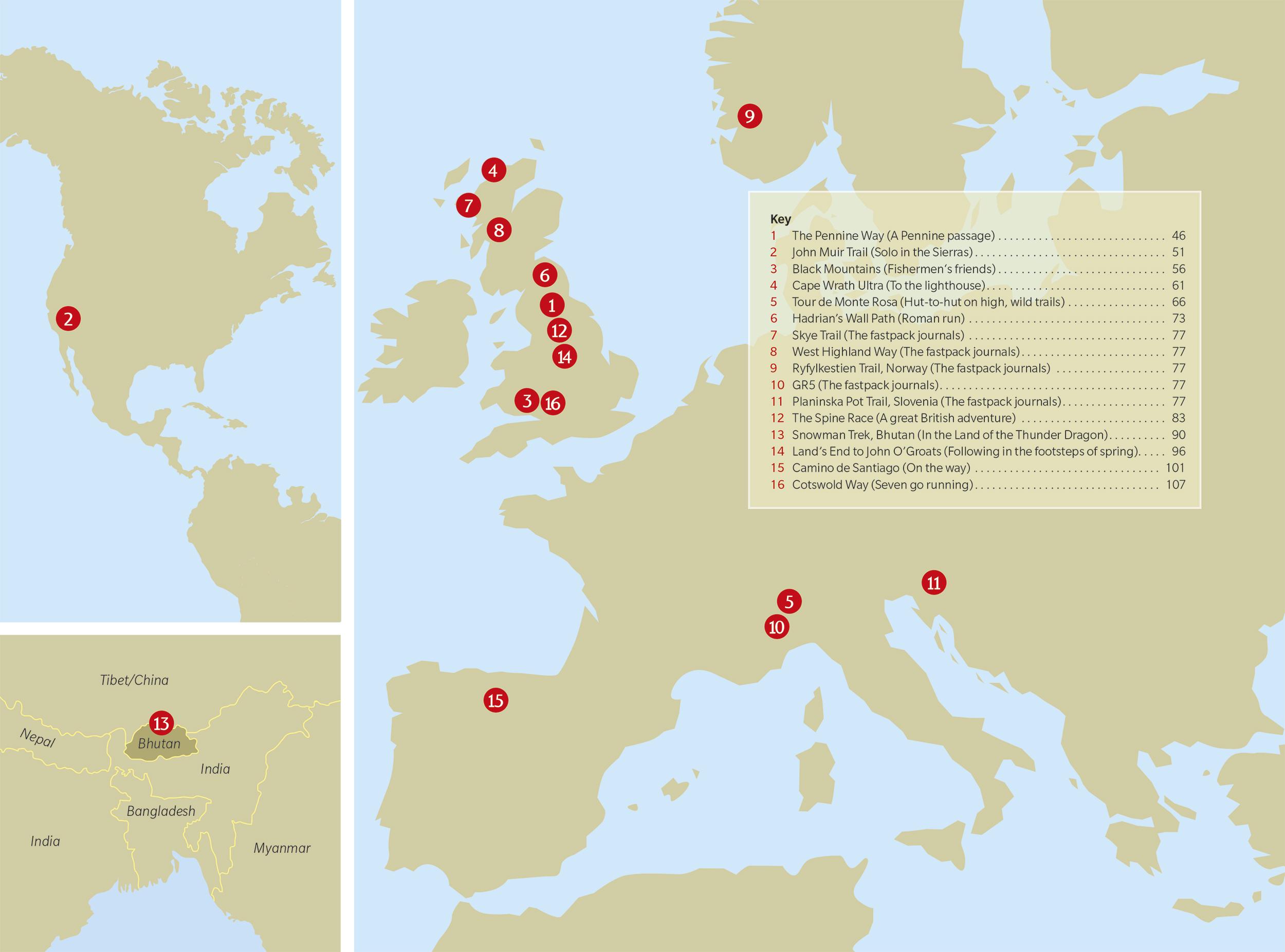 Beispielinhalt (Bild) Fastpacking