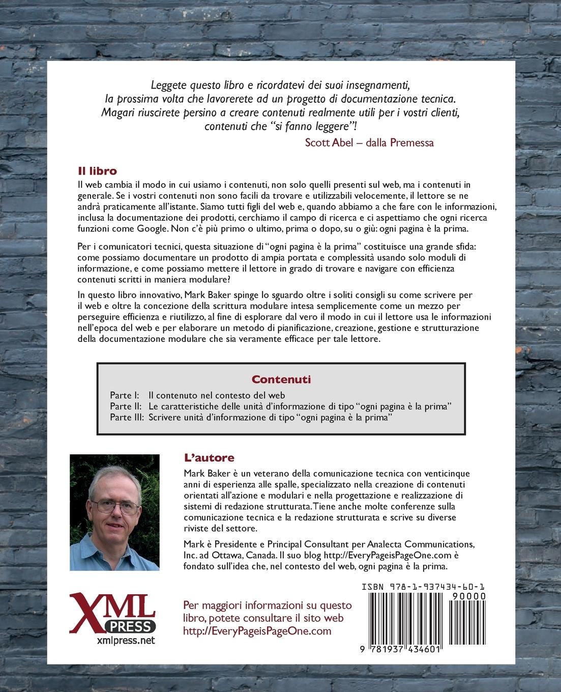 Rückseitencover Ogni pagina è la prima