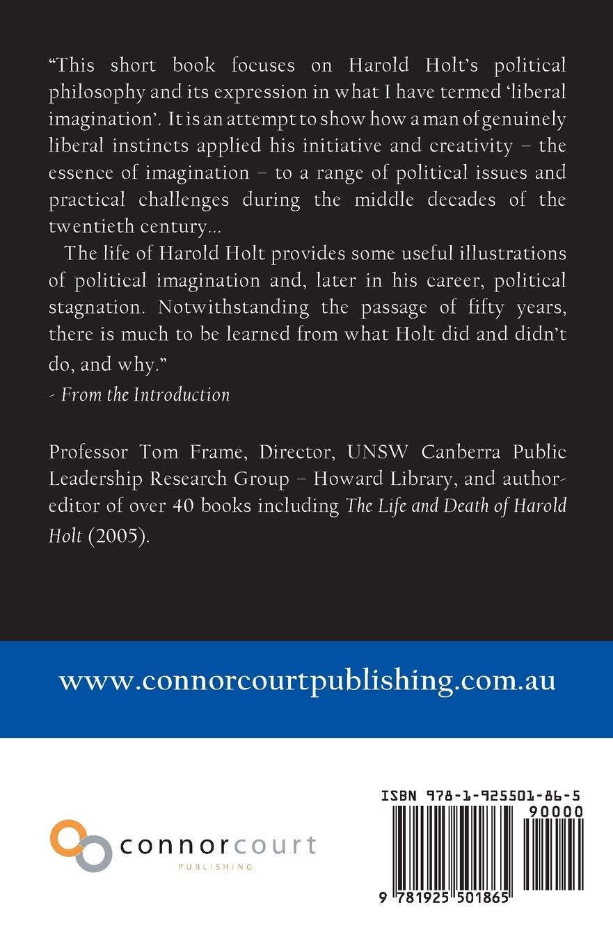 Rückseitencover Harold Holt and the liberal imagination