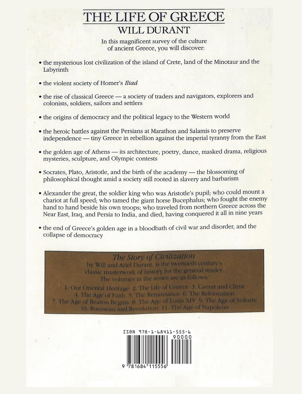 Rückseitencover The Life of Greece