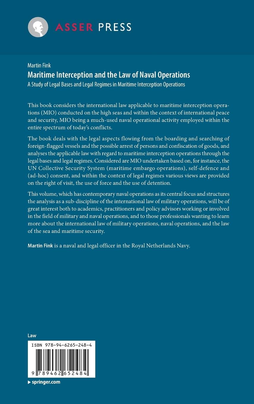 Rückseitencover Maritime Interception and the Law of Naval Operations