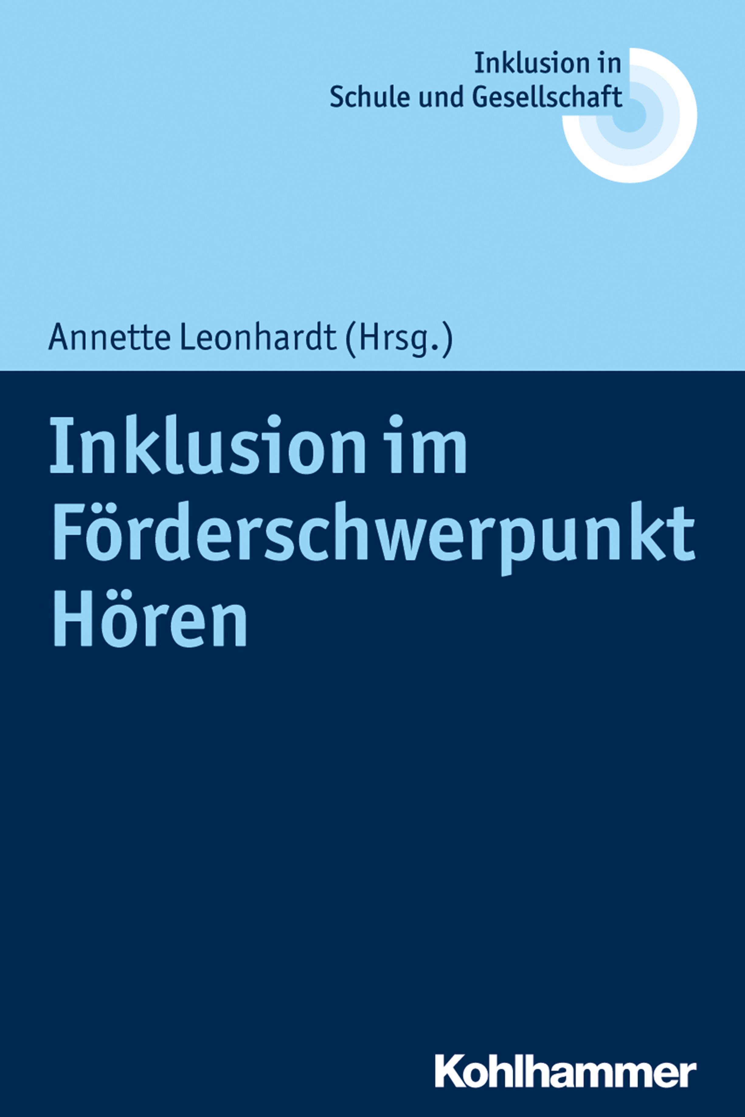 Vorderes Coverbild Inklusion im Förderschwerpunkt Hören