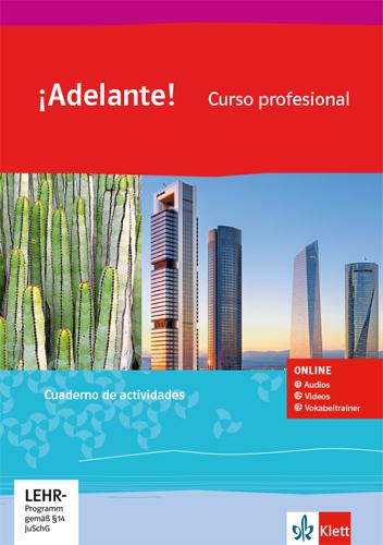 Vorderes Coverbild ¡Adelante! Curso profesional. Videos und Vokabeltrainer 1. Lernjahr