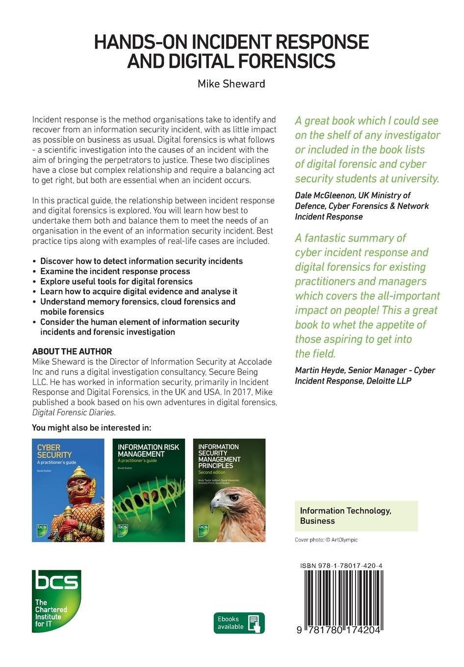 Rückseitencover Hands-on Incident Response and Digital Forensics