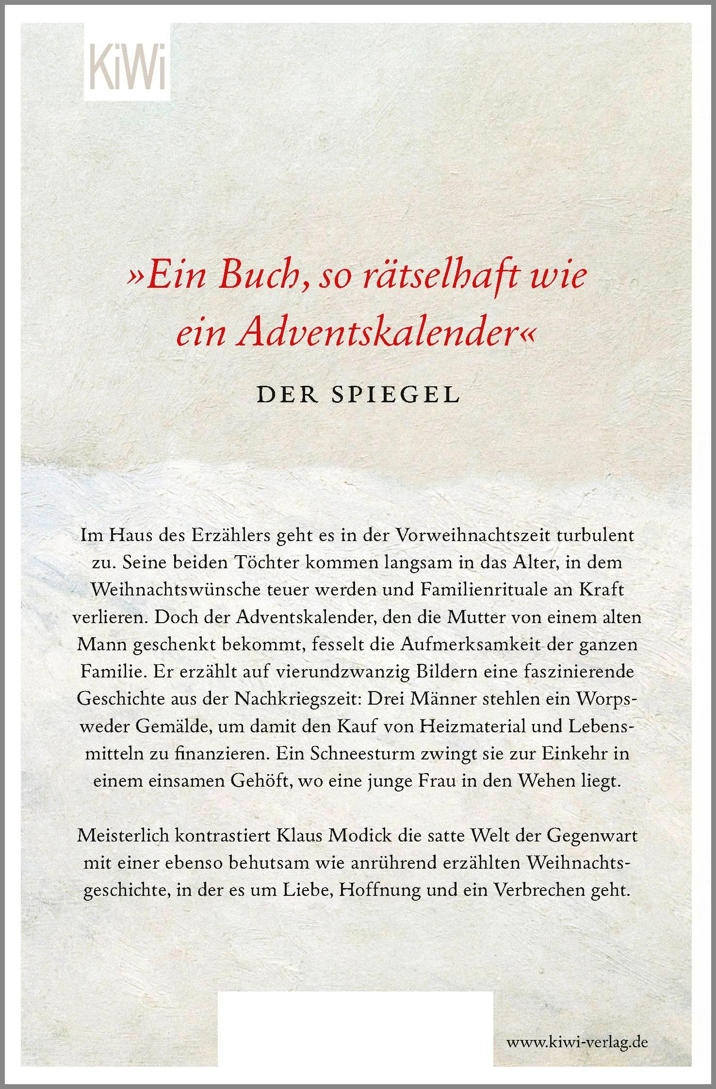 Rückseitencover Vierundzwanzig Türen