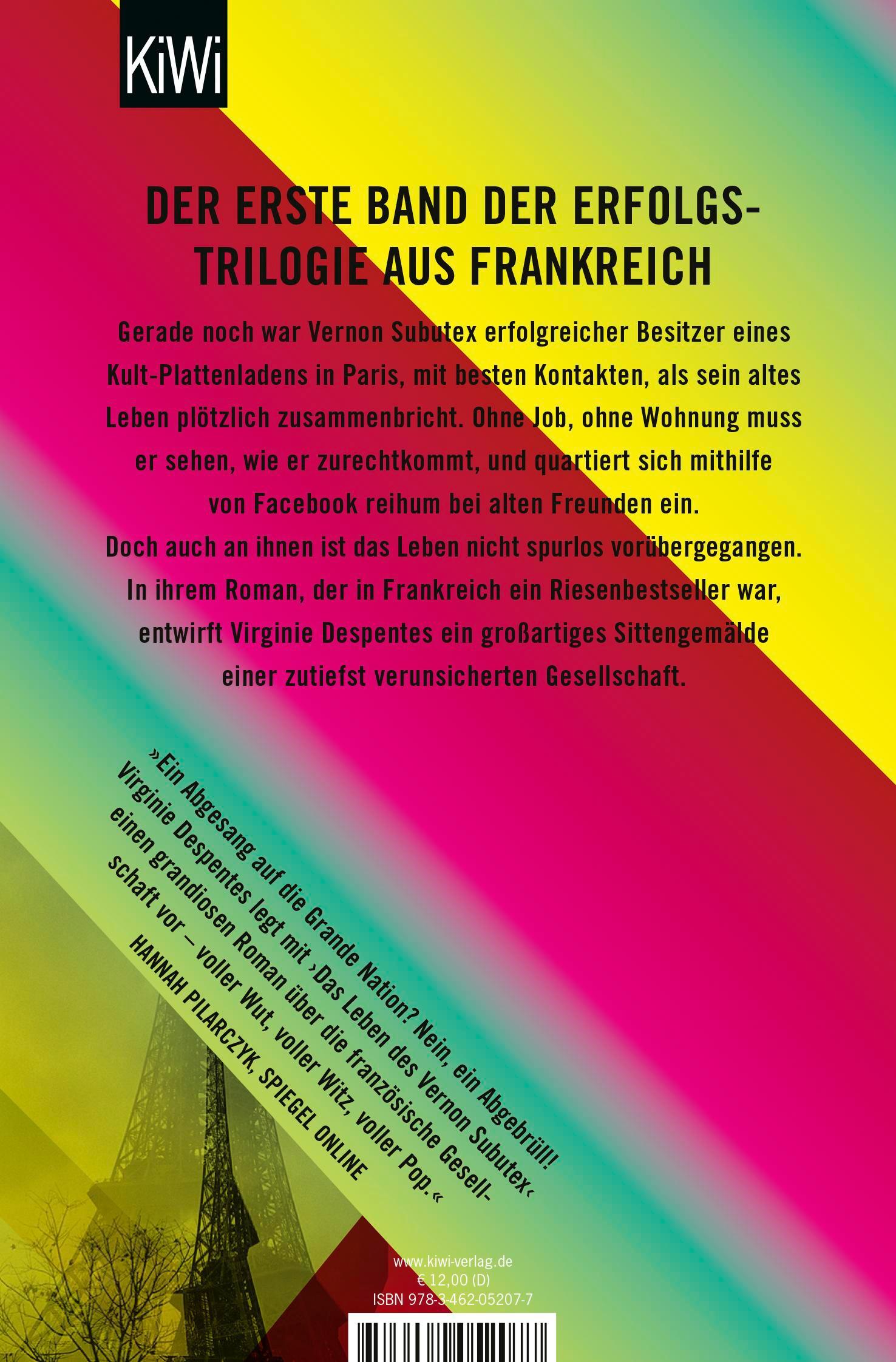 Rückseitencover Das Leben des Vernon Subutex 1