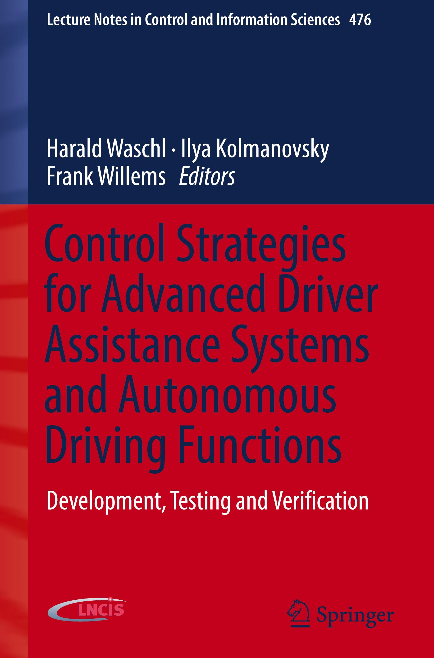 Vorderes Coverbild Control Strategies for Advanced Driver Assistance Systems and Autonomous Driving Functions