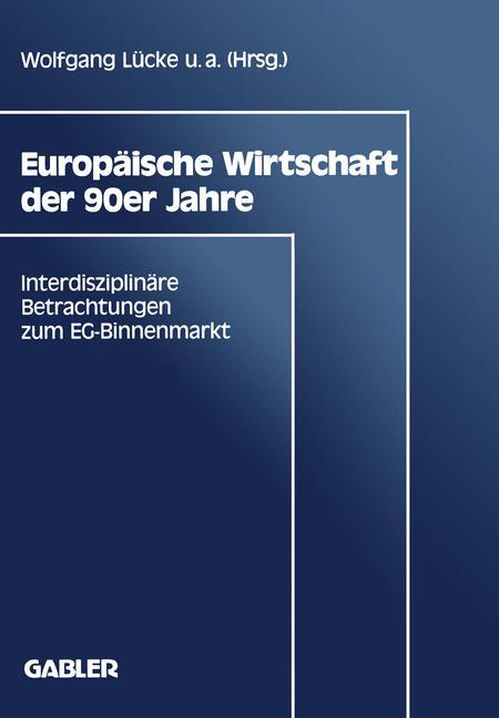 Vorderes Coverbild Europäische Wirtschaft der 90er Jahre