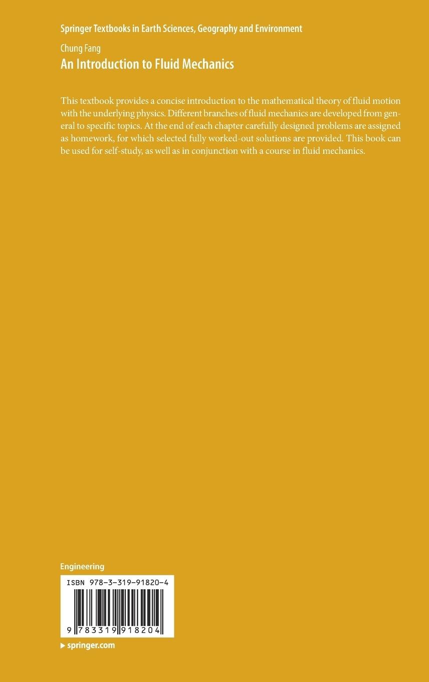 Rückseitencover An Introduction to Fluid Mechanics