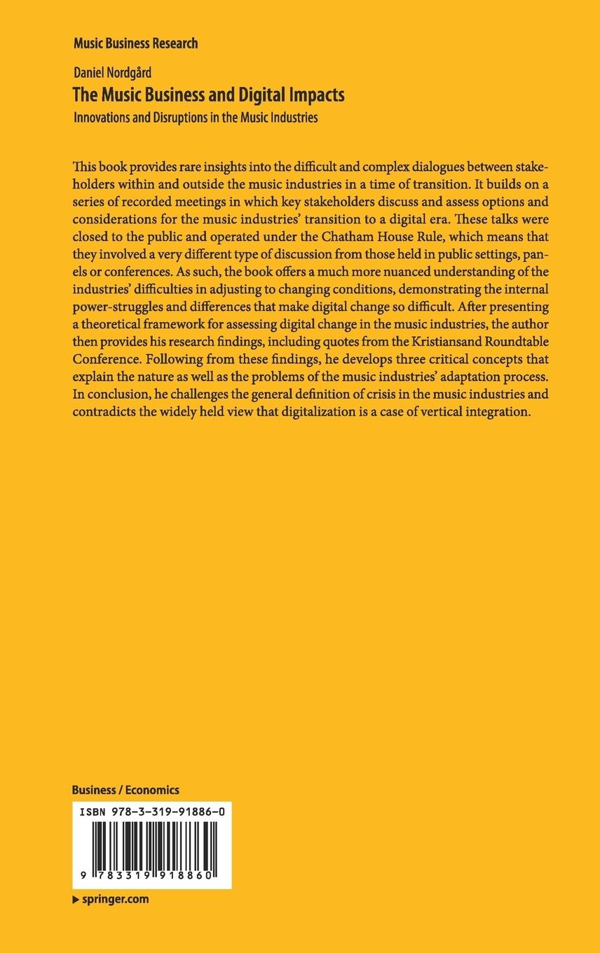 Rückseitencover The Music Business and Digital Impacts