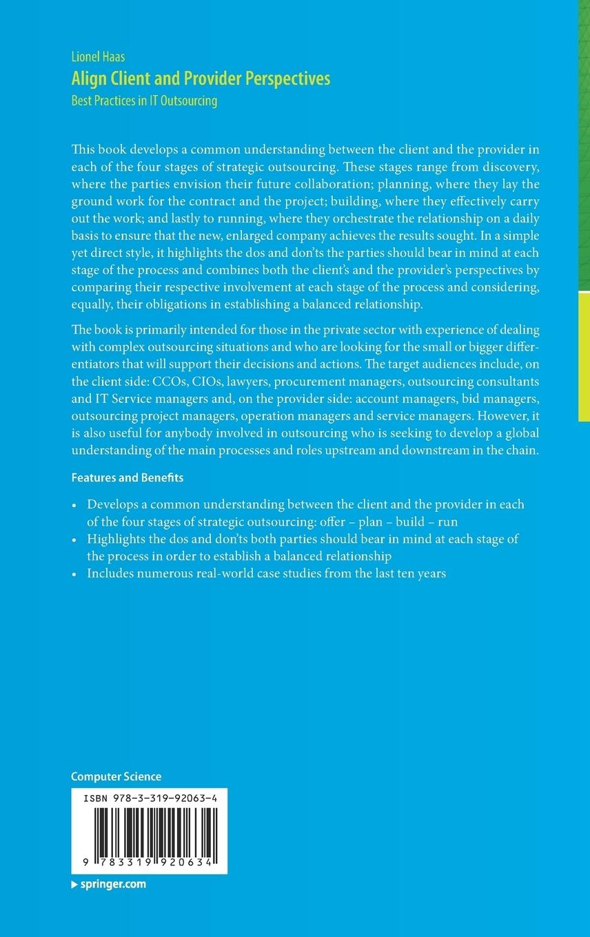 Rückseitencover Align Client and Provider Perspectives