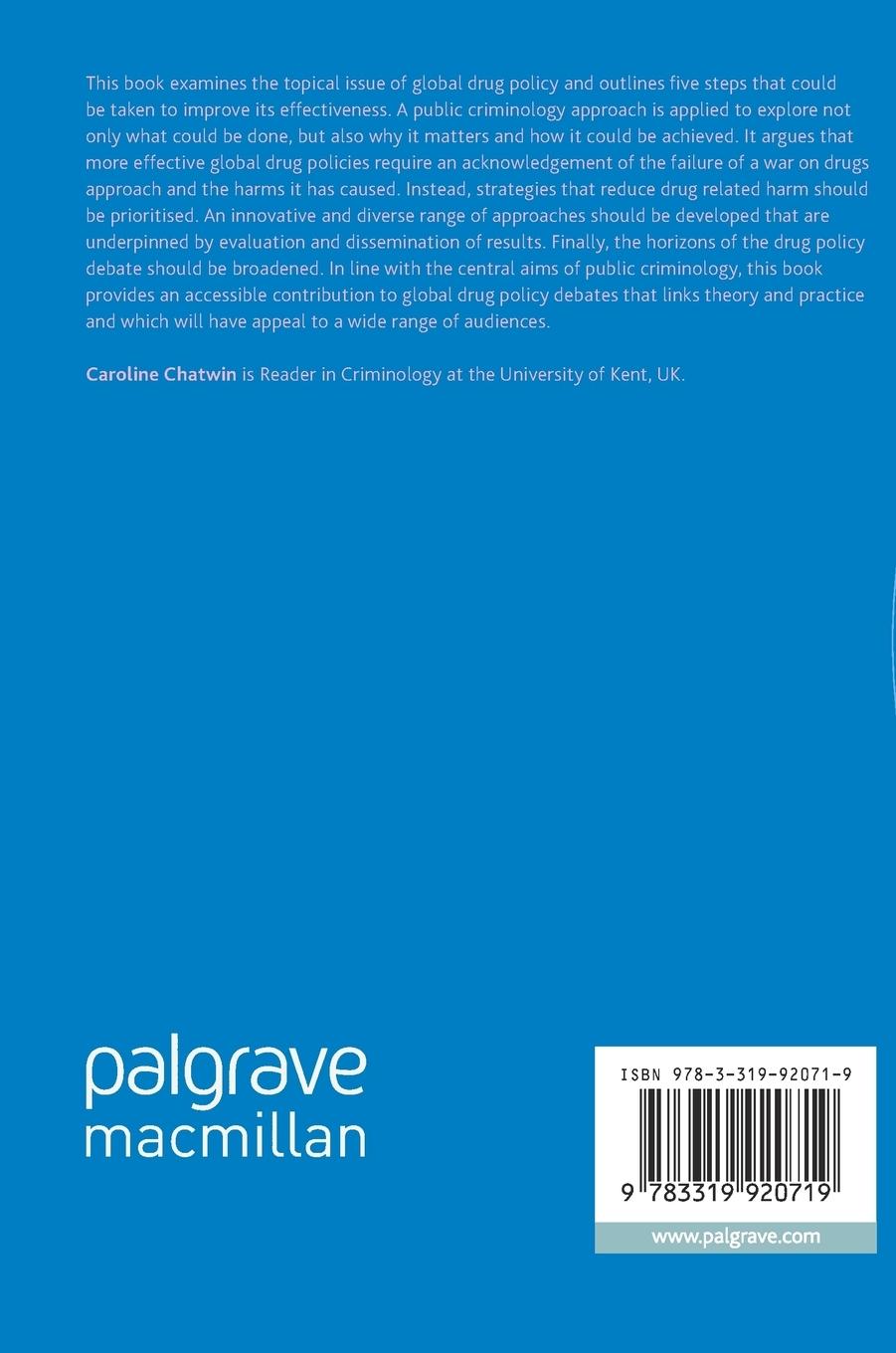 Rückseitencover Towards More Effective Global Drug Policies