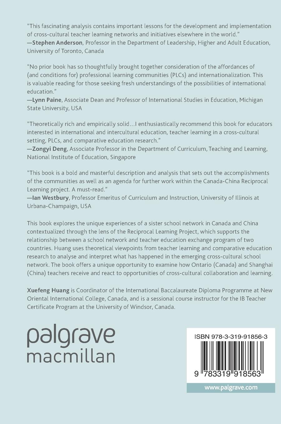 Rückseitencover Teacher Education in Professional Learning Communities