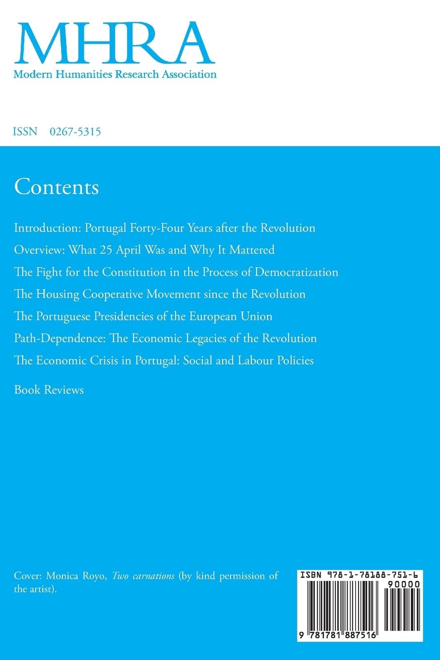 Rückseitencover Portuguese Studies 34