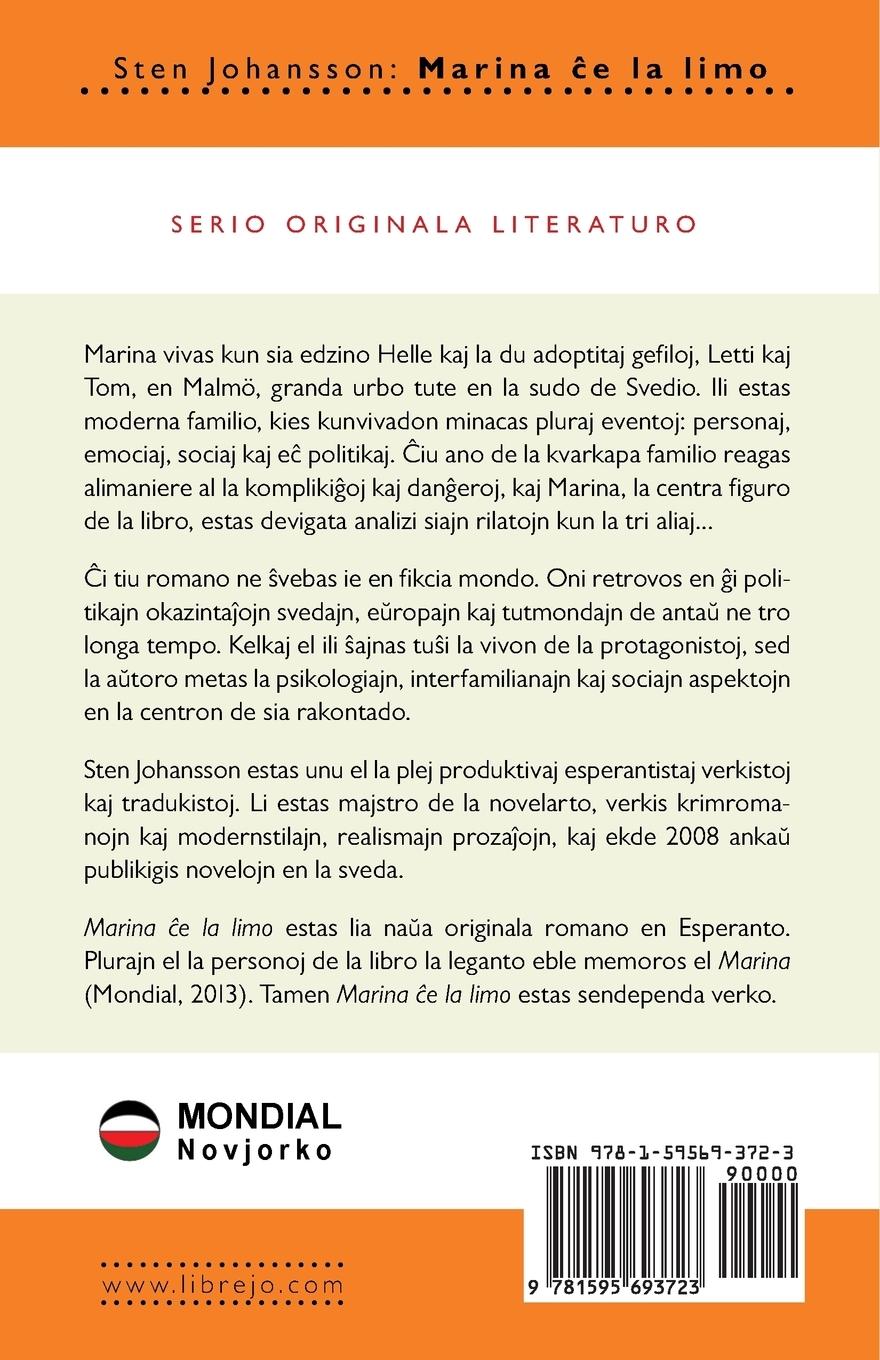 Rückseitencover Marina che la limo (Originala romano en Esperanto)