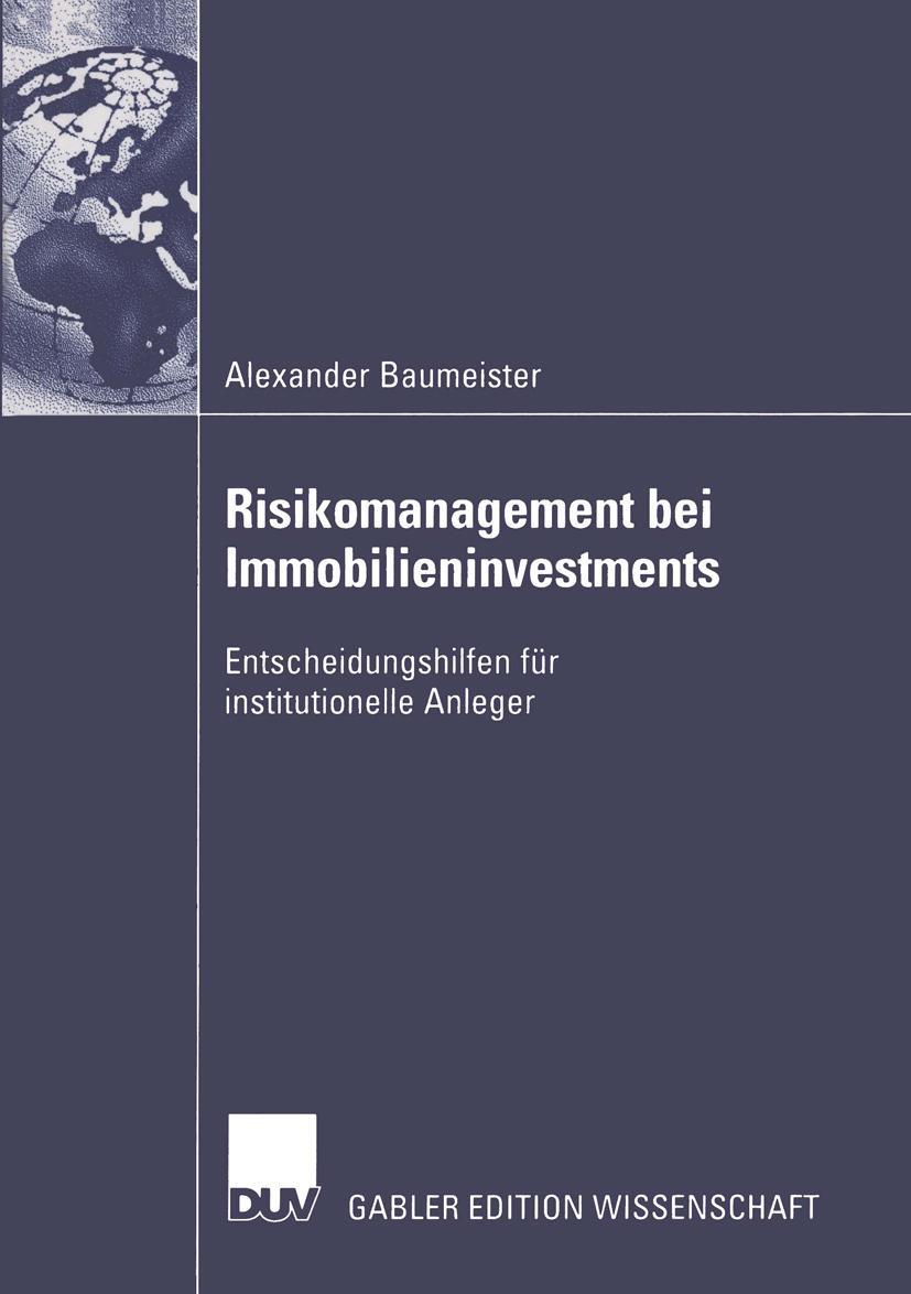 Vorderes Coverbild Risikomanagement bei Immobilieninvestments