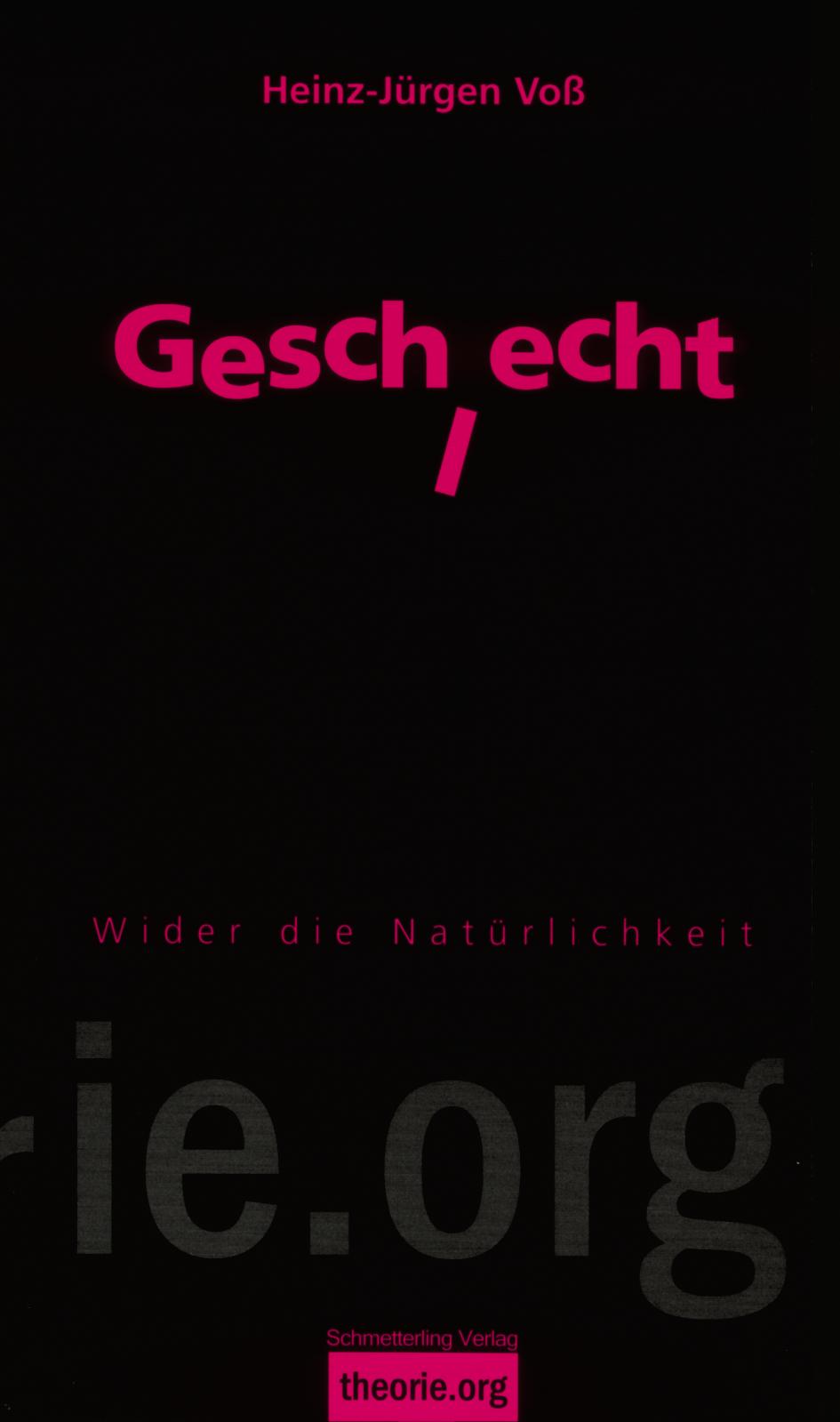 Vorderes Coverbild Geschlecht