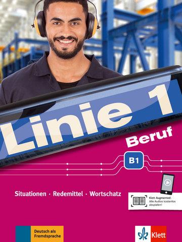 Vorderes Coverbild Linie 1 Beruf B1. Kurs- und Übungsbuch mit Audios