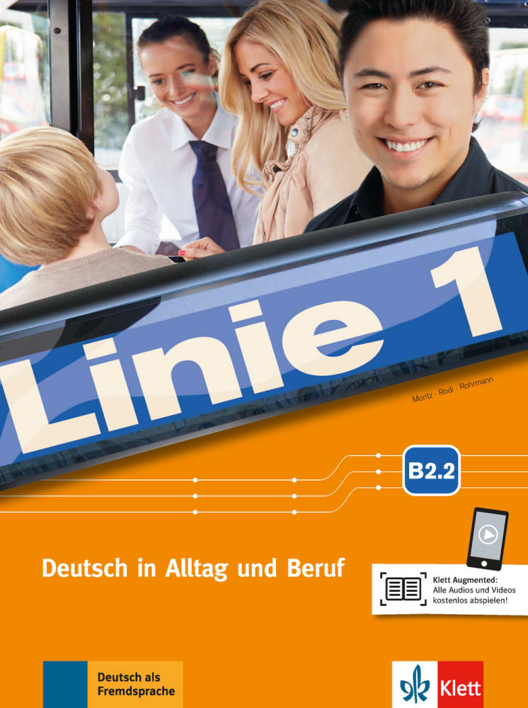 Vorderes Coverbild Linie 1 B2. Kurs- und Übungsbuch Teil 2 mit Audios und Videos