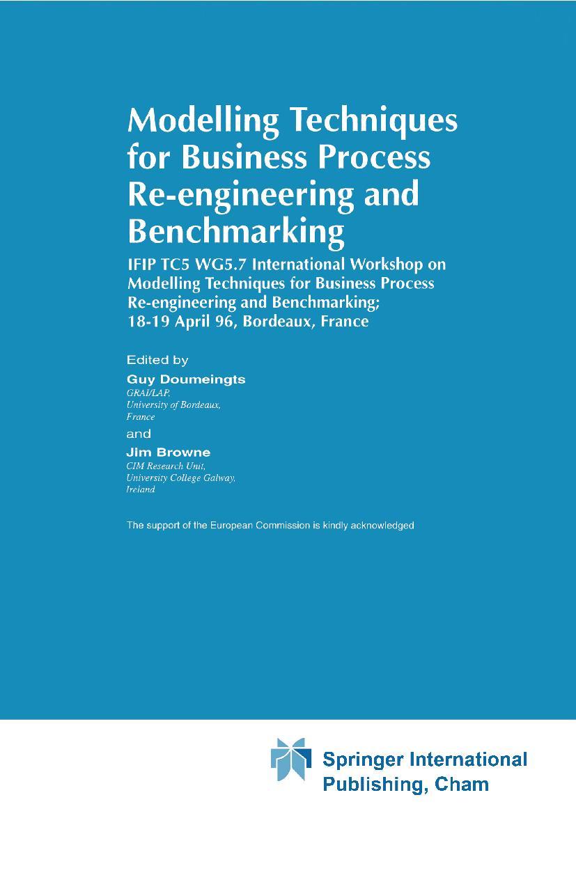 Vorderes Coverbild Modelling Techniques for Business Process Re-engineering and Benchmarking