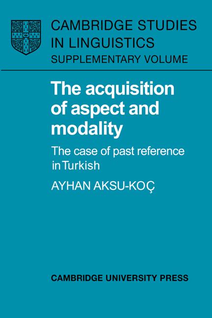 Vorderes Coverbild The Acquisition of Aspect and Modality