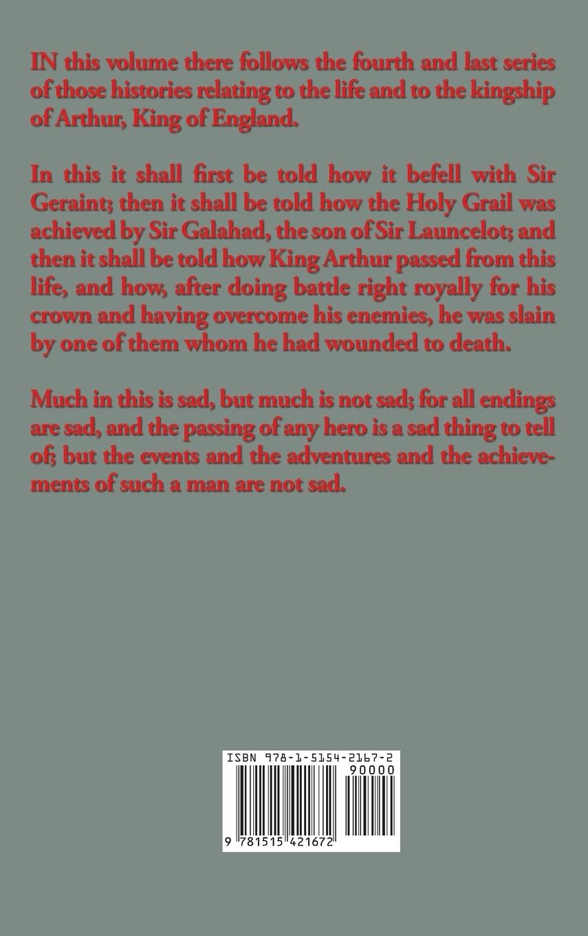 Rückseitencover The Story of the Grail and the Passing of Arthur