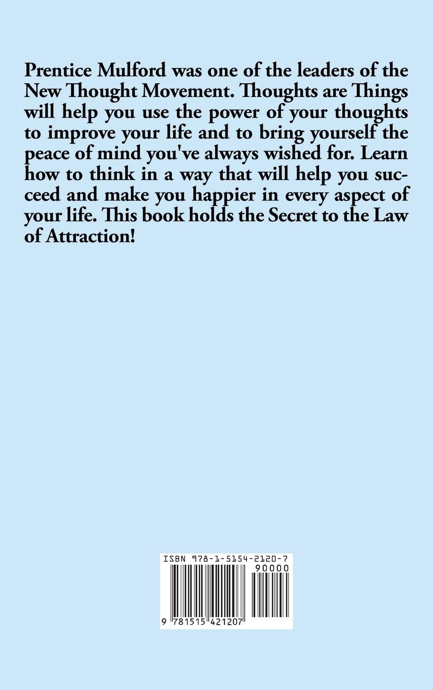 Rückseitencover Thoughts are Things