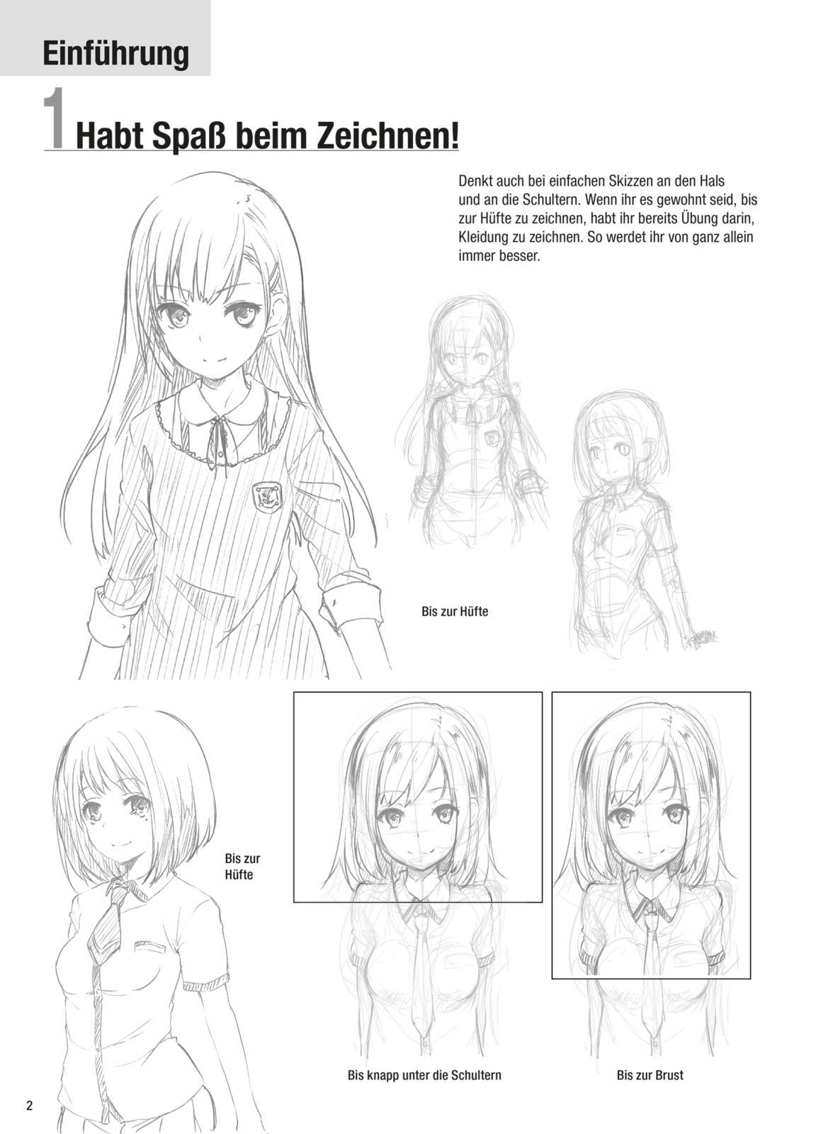 Beispielinhalt (Bild) Manga-Zeichenstudio: Figuren & Hintergründe