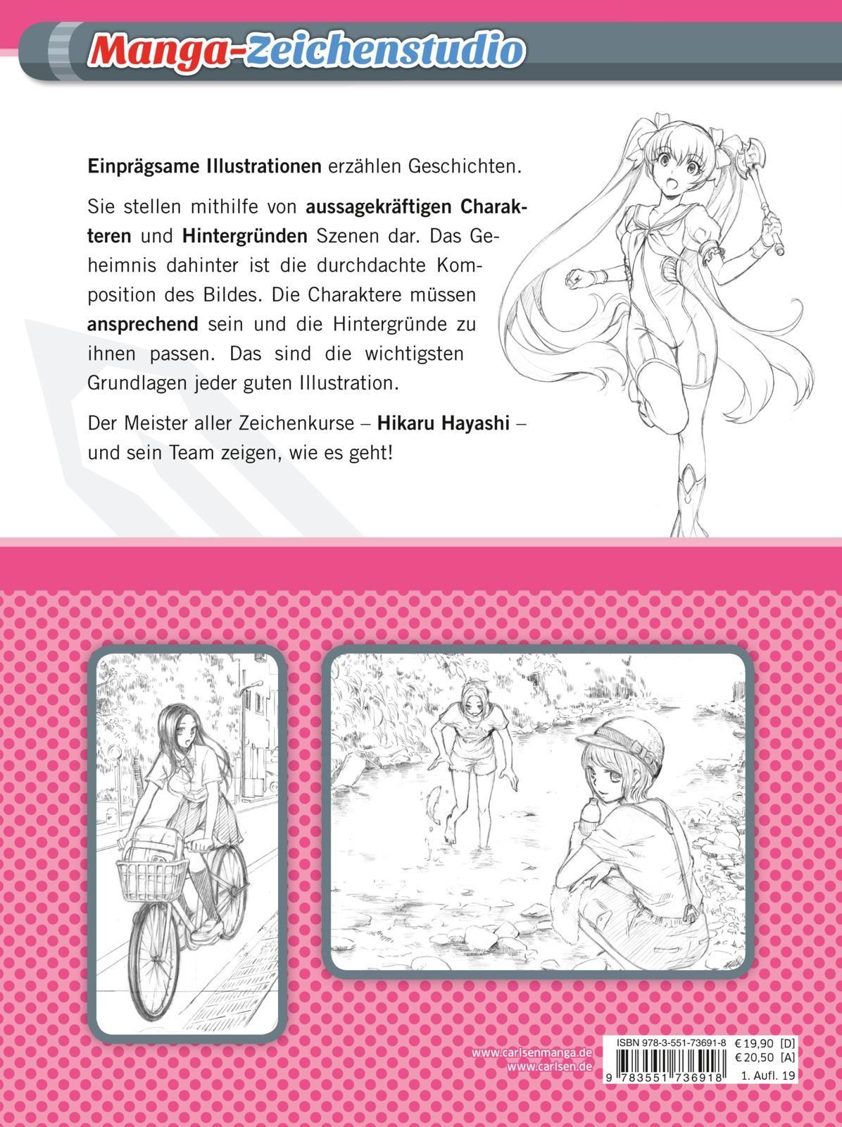 Rückseitencover Manga-Zeichenstudio: Figuren & Hintergründe