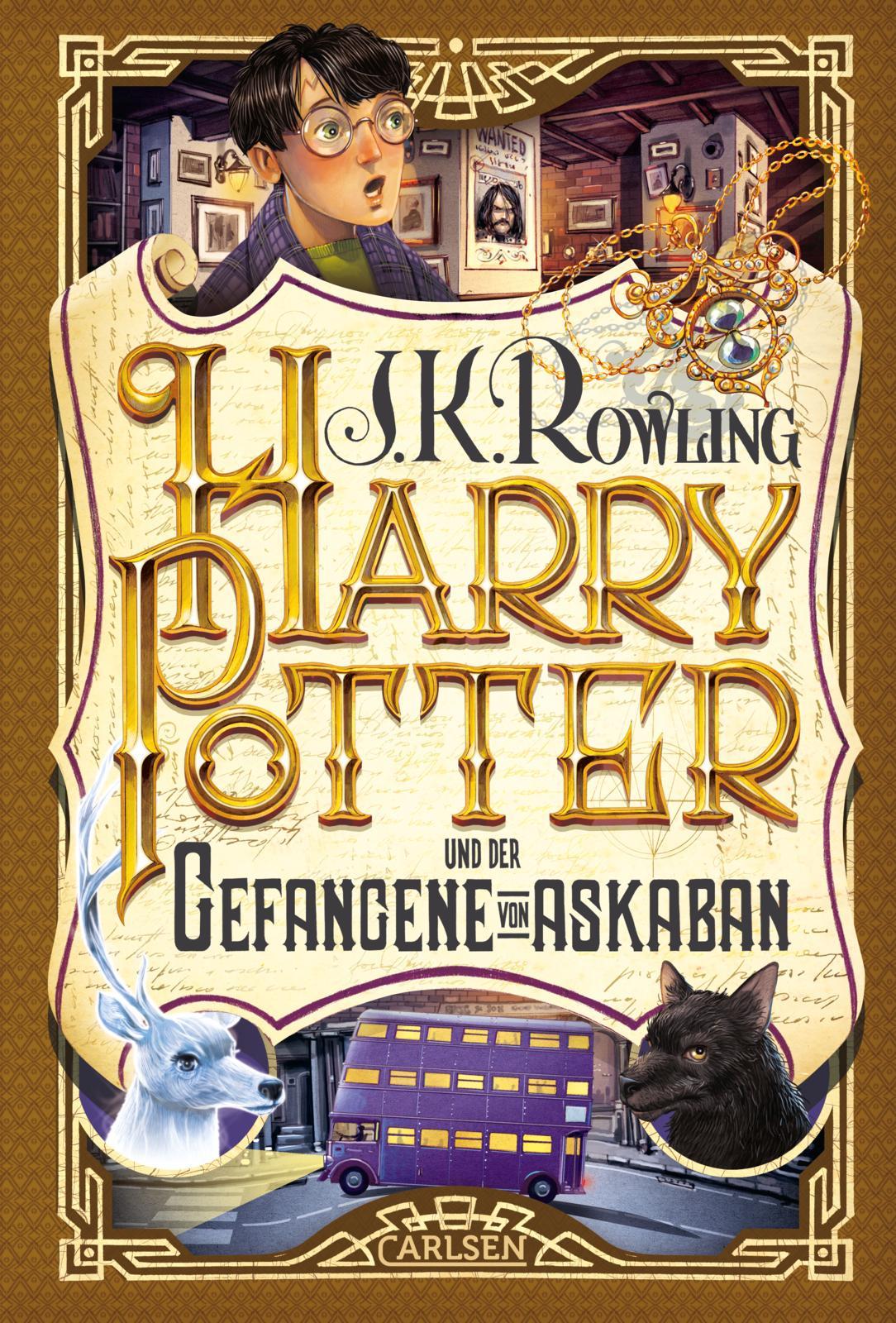 Vorderes Coverbild Harry Potter 3 und der Gefangene von Askaban