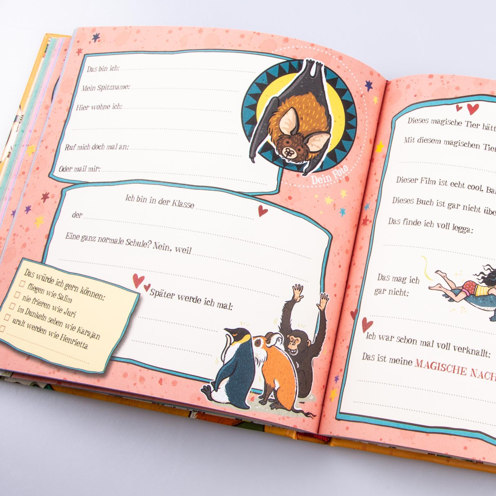 Beispielinhalt (Bild) Die Schule der magischen Tiere: Meine Freunde (Freundebuch)