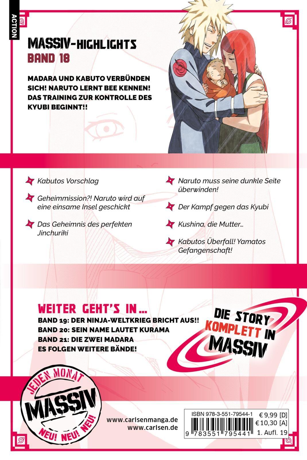 Rückseitencover NARUTO Massiv 18