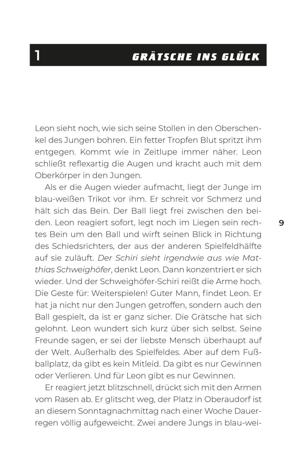 Beispielinhalt (Bild) Traumtreffer! Leon kickt sich durch