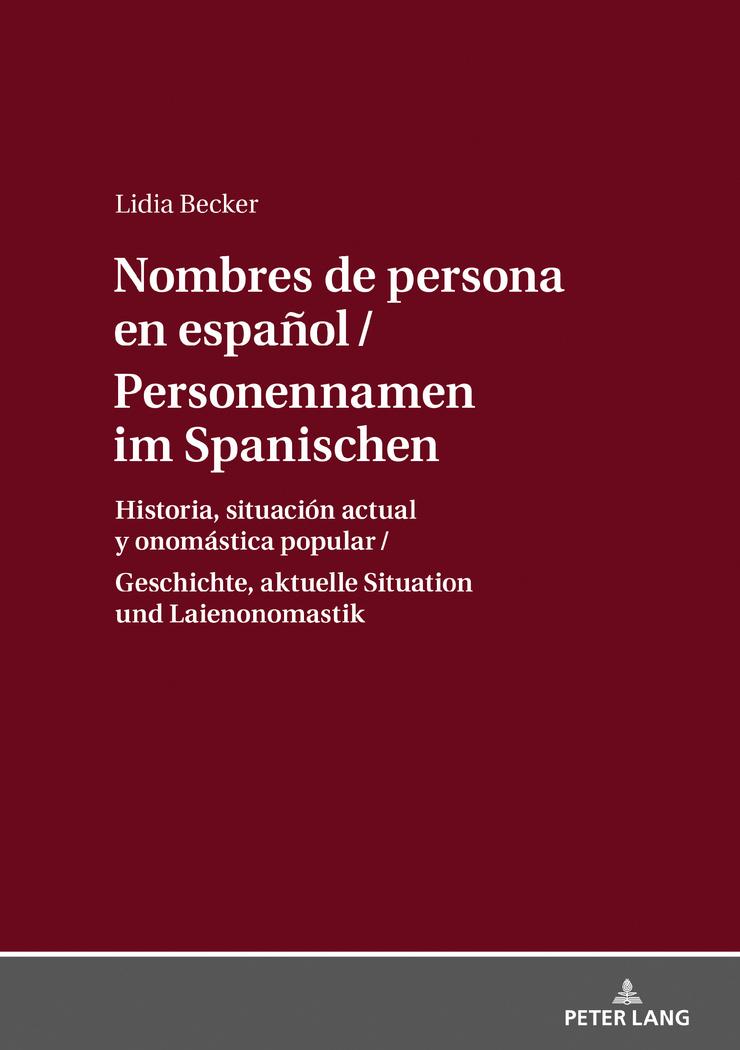 Vorderes Coverbild Personennamen im Spanischen / Nombres de persona en español