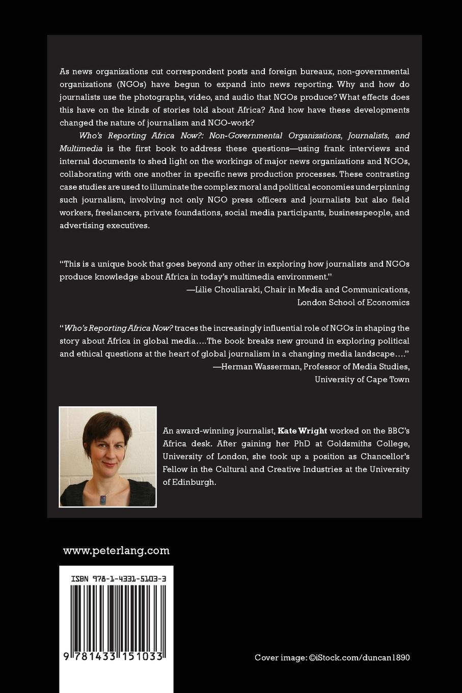 Rückseitencover Who's Reporting Africa Now?