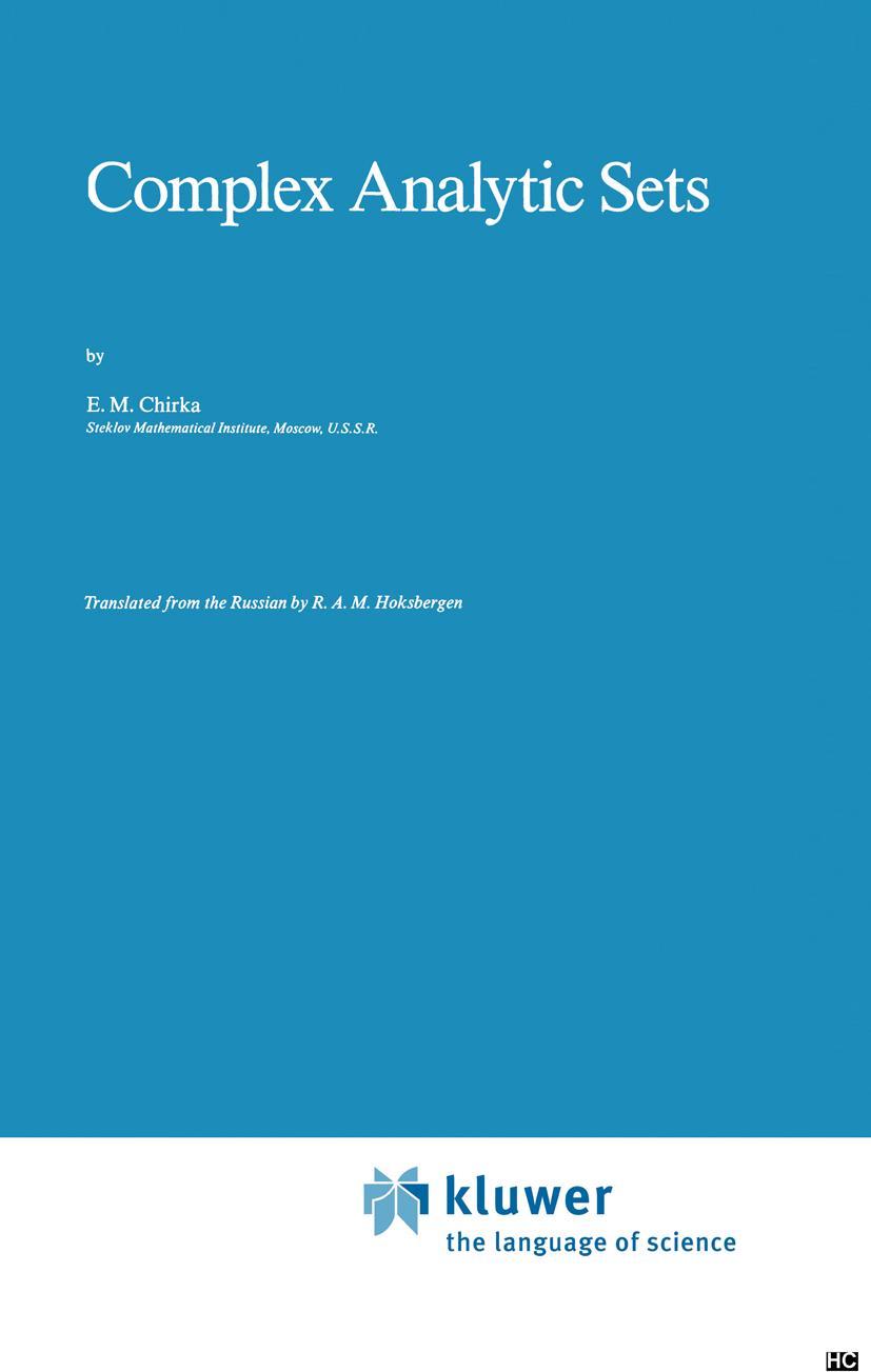 Vorderes Coverbild Complex Analytic Sets