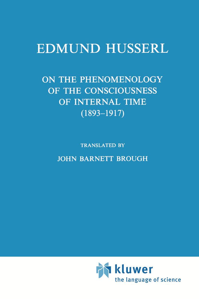 Vorderes Coverbild On the Phenomenology of the Consciousness of Internal Time (1893-1917)