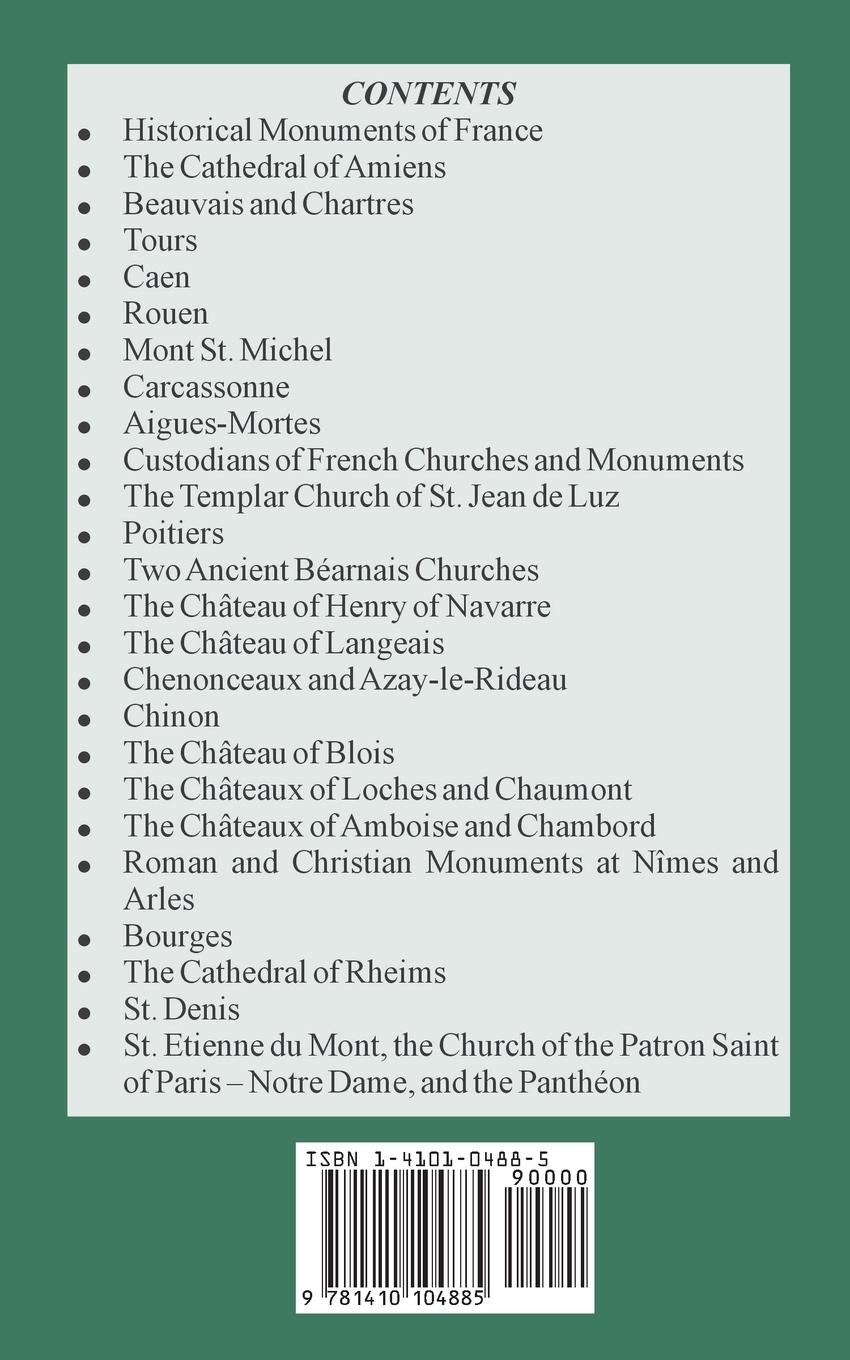 Rückseitencover Churches and Castles of Medieval France