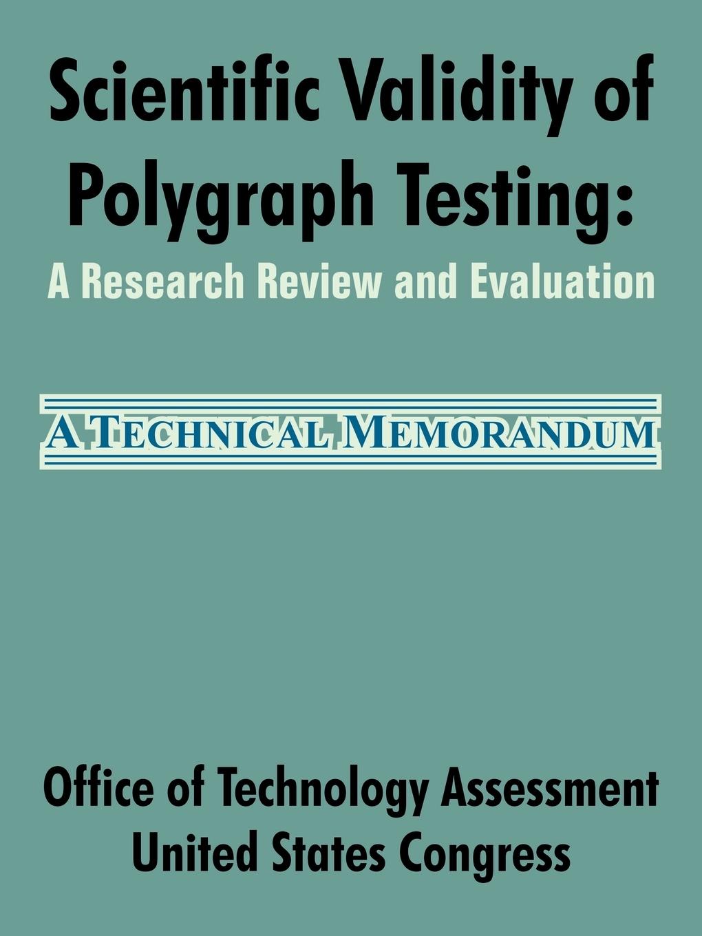 Vorderes Coverbild Scientific Validity of Polygraph Testing
