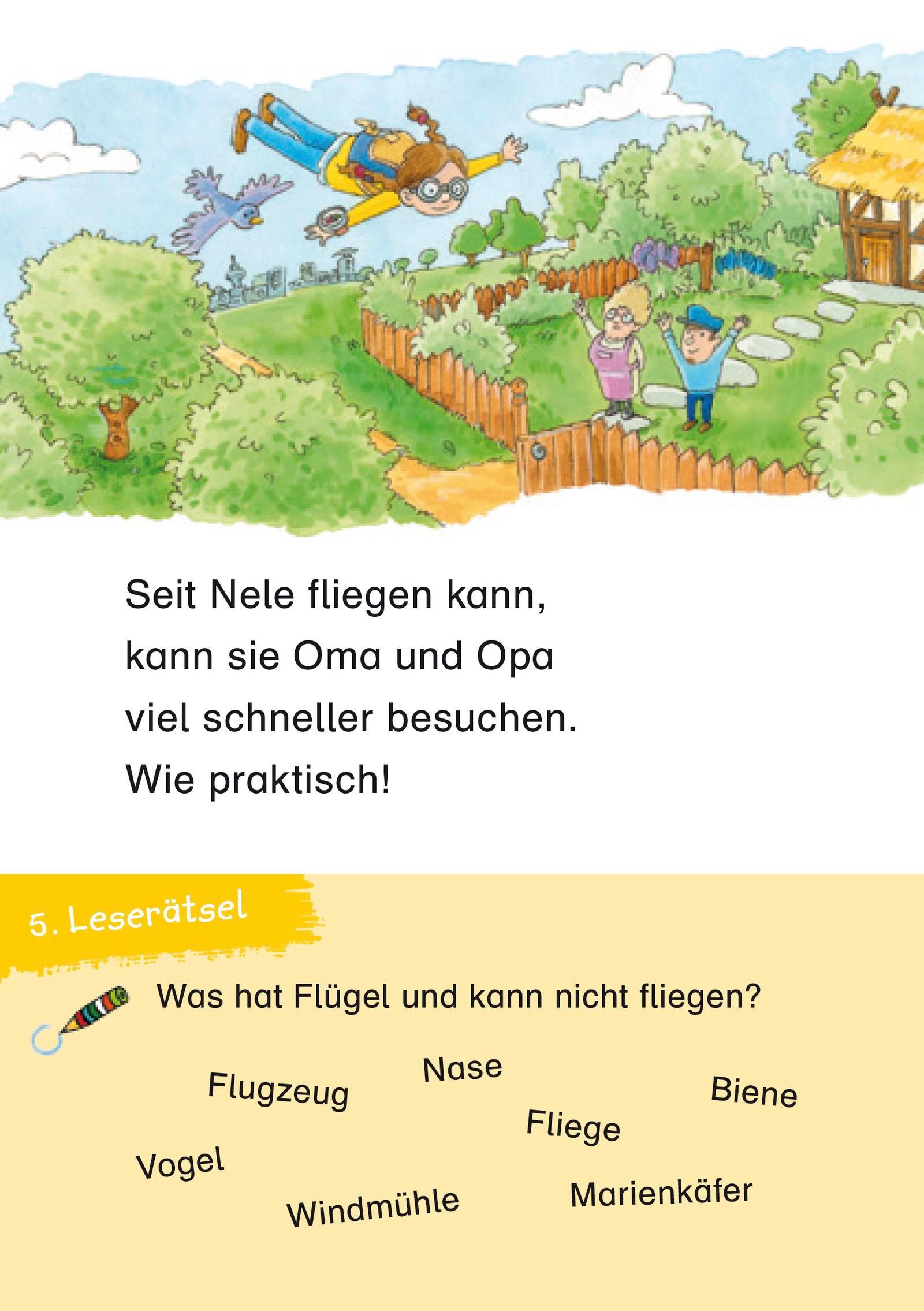 Beispielinhalt (Bild) Duden Leseprofi - Der superspannende 3-Minuten-Leserätsel-Block für Erstleser