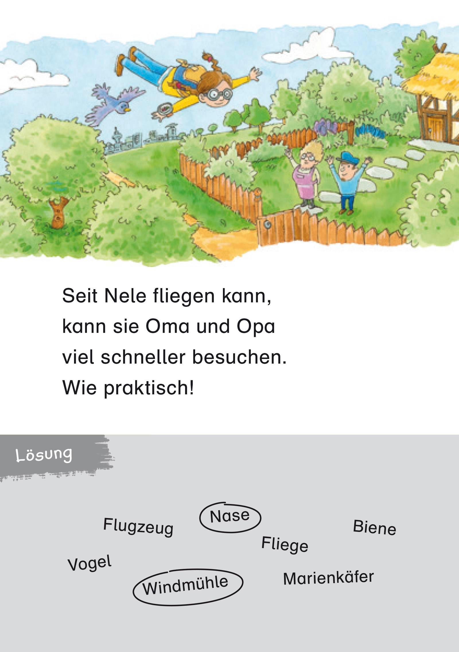 Beispielinhalt (Bild) Duden Leseprofi - Der superspannende 3-Minuten-Leserätsel-Block für Erstleser