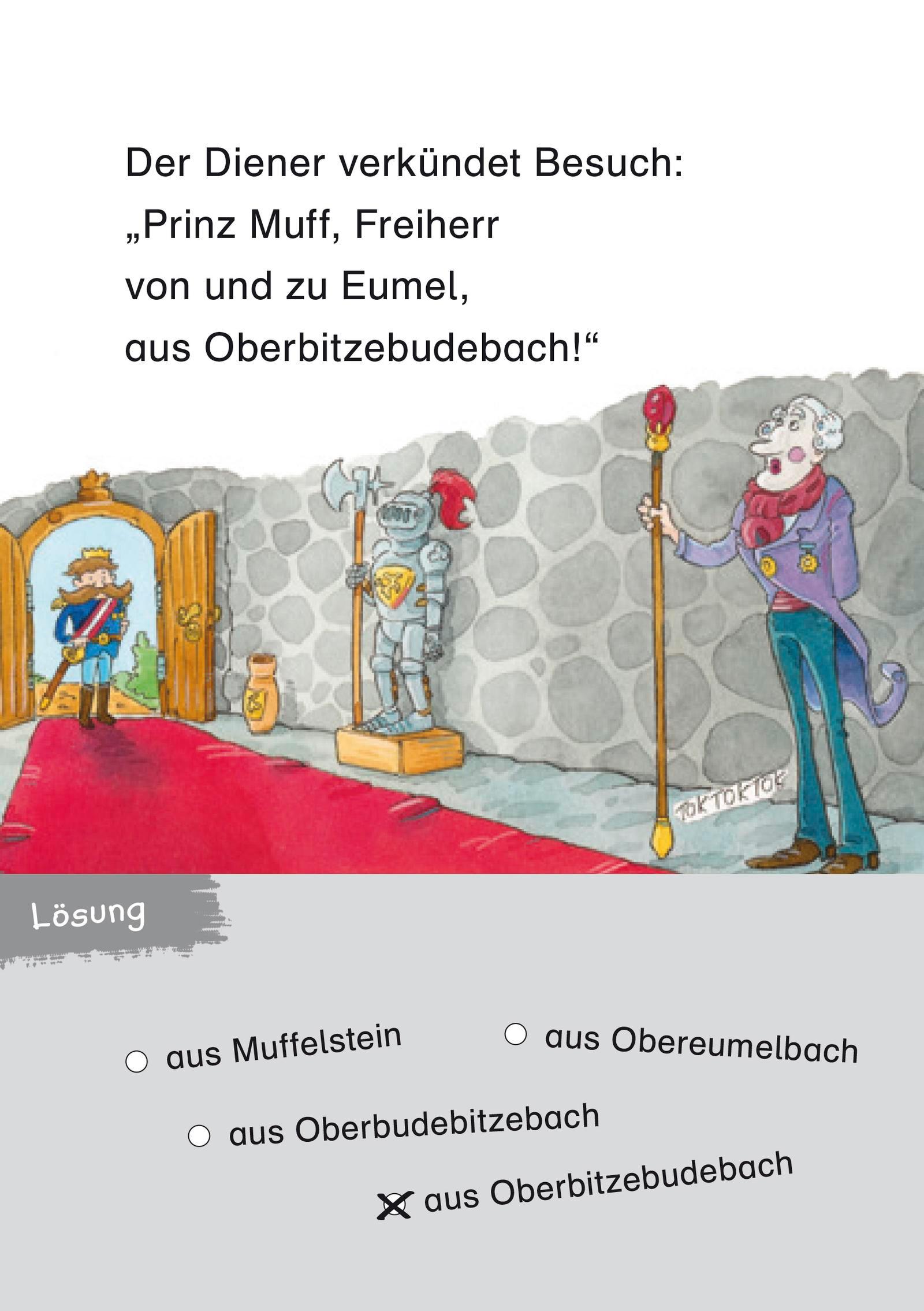 Beispielinhalt (Bild) Duden Leseprofi - Der superspannende 3-Minuten-Leserätsel-Block für Erstleser