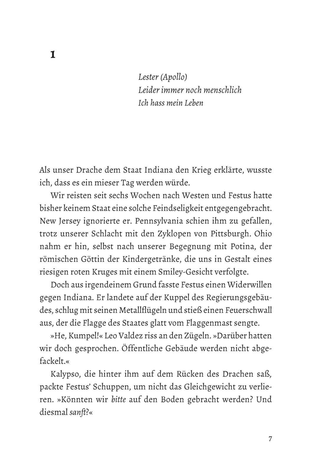 Beispielinhalt (Bild) Die Abenteuer des Apollo 2: Die dunkle Prophezeiung