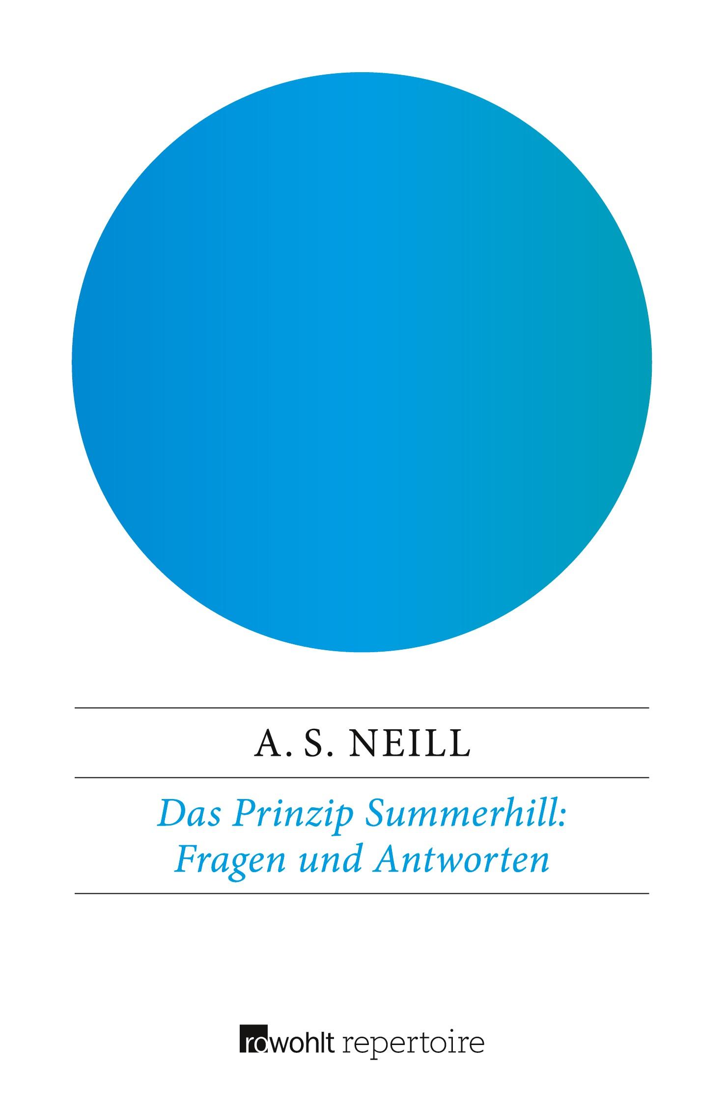 Vorderes Coverbild Das Prinzip Summerhill: Fragen und Antworten