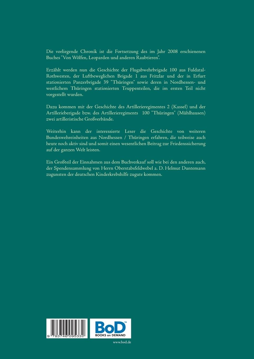 Rückseitencover Artilleristen, Aufklärer, Flieger, Infantristen, Jäger, Logistiker, Pioniere und Panzermänner