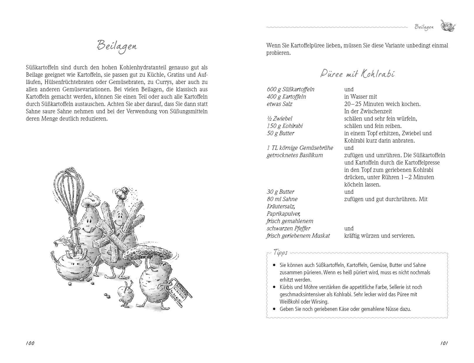 Beispielinhalt (Bild) Süßkartoffeln - fantastisch vegetarisch