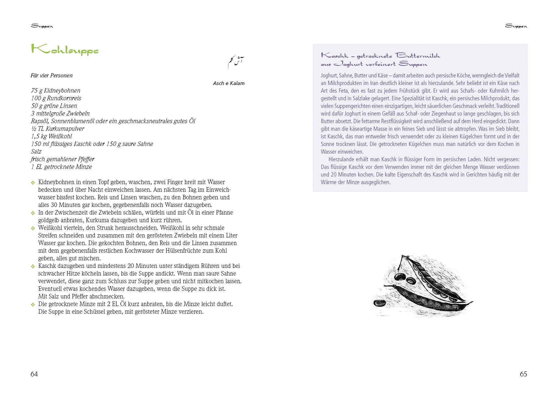 Beispielinhalt (Bild) Persisch vegetarisch