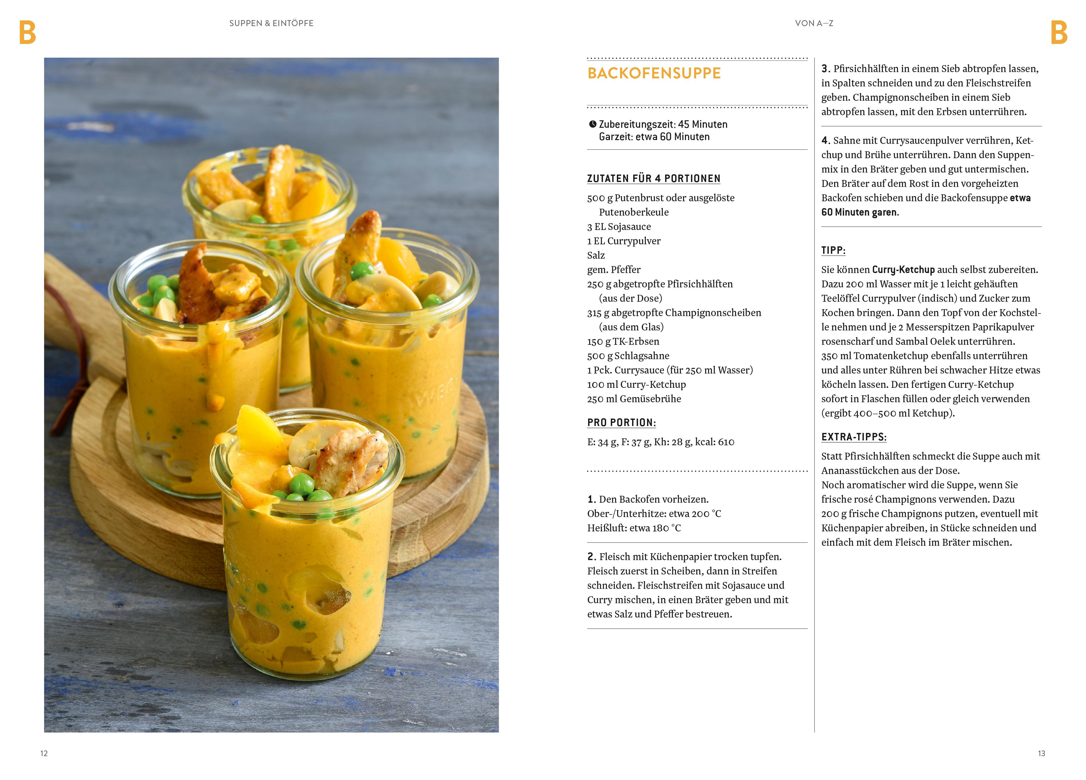 Beispielinhalt (Bild) Suppen und Eintöpfe von A-Z