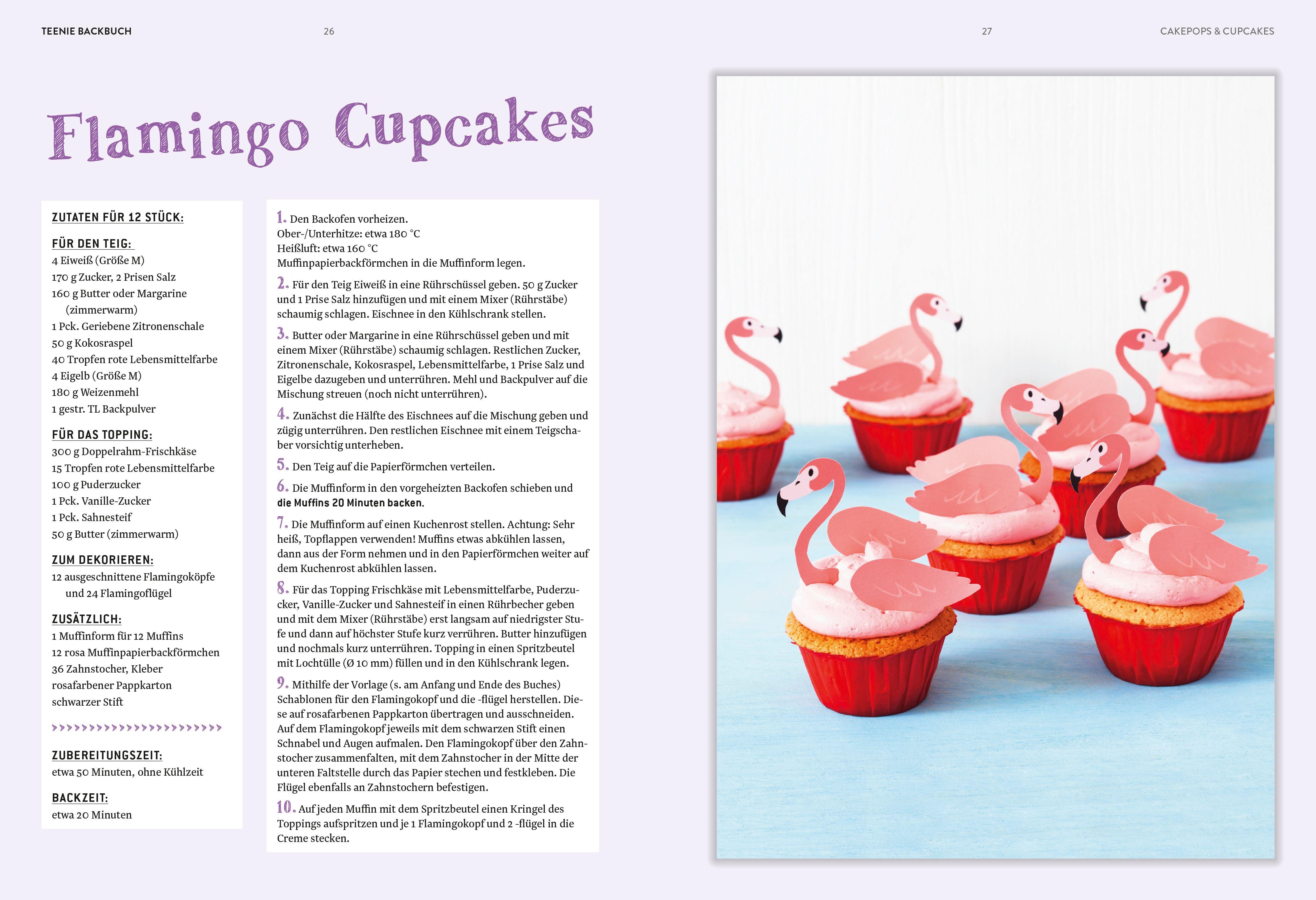 Beispielinhalt (Bild) Teenie Backbuch