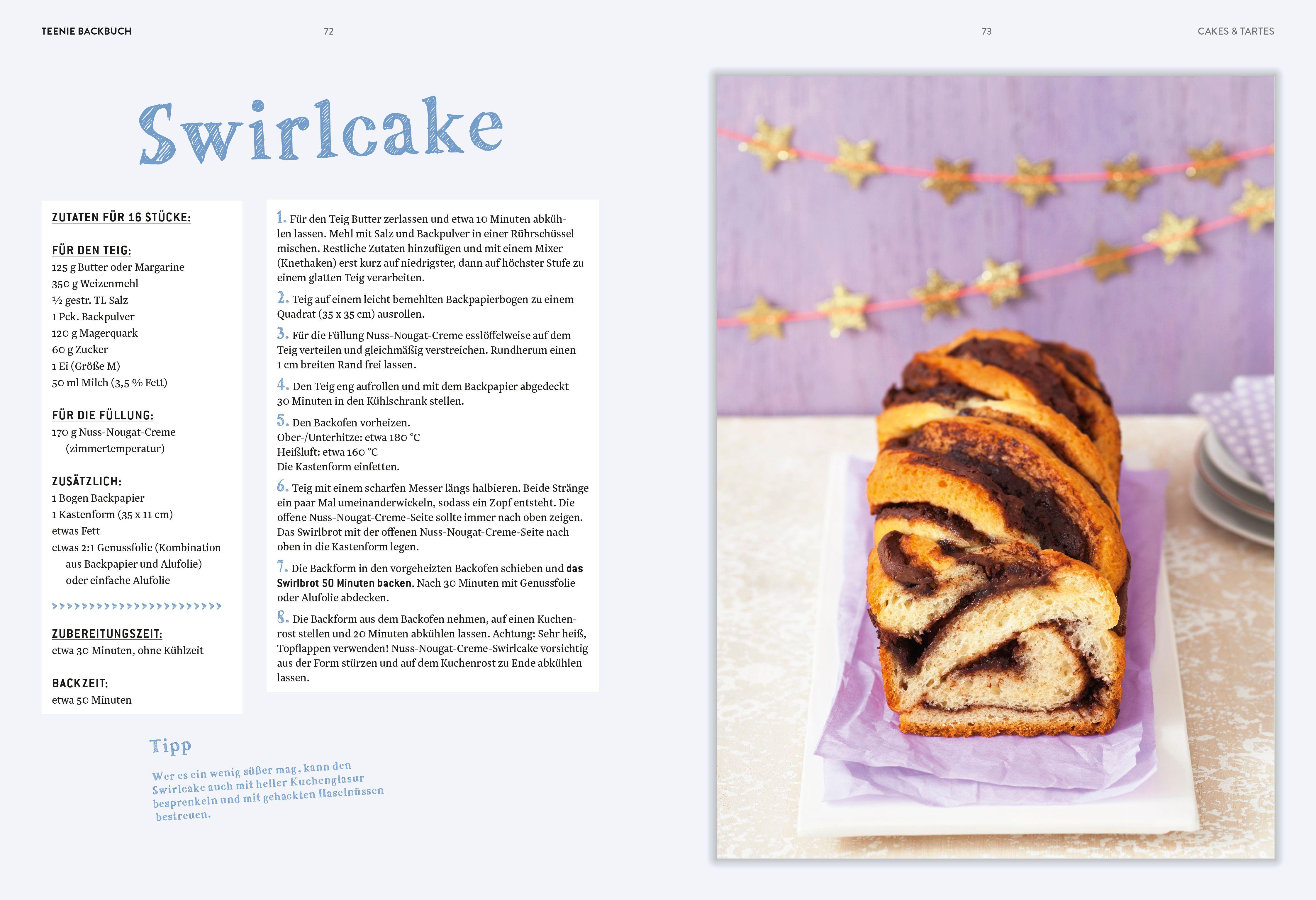 Beispielinhalt (Bild) Teenie Backbuch